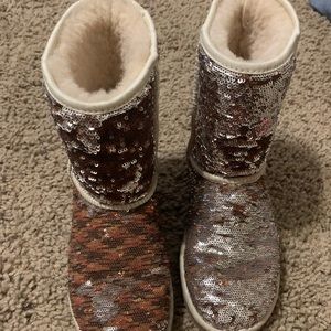 Sequin short uggs